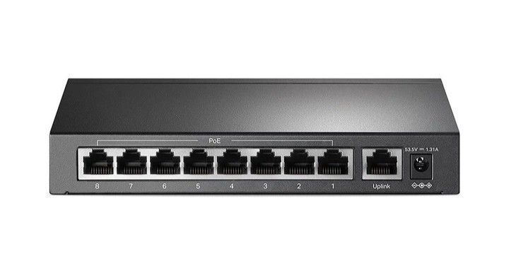 Комутатор TP-Link TL-SF1009P 9&times;10/100 Мбіт/с, 8 портів PoE+ 65 Вт неуправляємий (TL-SF1009P/box)