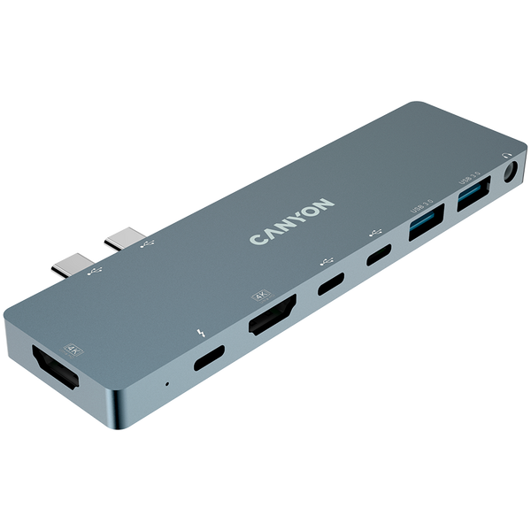 USB-хаб CANYON DS-8 Темно-сірий (CNS-TDS08DG), Серый