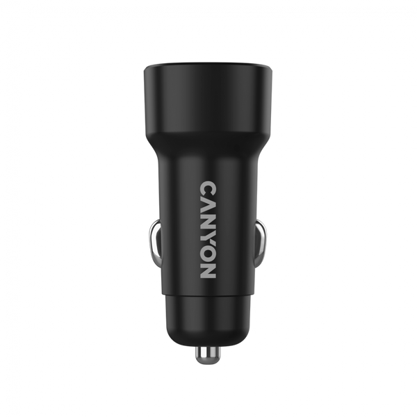 Автомобільний зарядний пристрій CANYON OnDrive 24 Чорний (CNE-CCABR2AA), Чорний