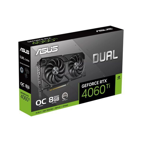 Видеокарта Asus GeForce RTX 4060 Ti 8GB GDDR6 DUAL OC EVO DUAL-RTX4060TI-O8G-EVO (90YV0J49-M0NA00)
