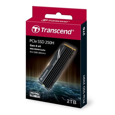 Накопичувач SSD Transcend M.2 2TB PCIe 4.0 MTE250H + радіатор TS2TMTE250H