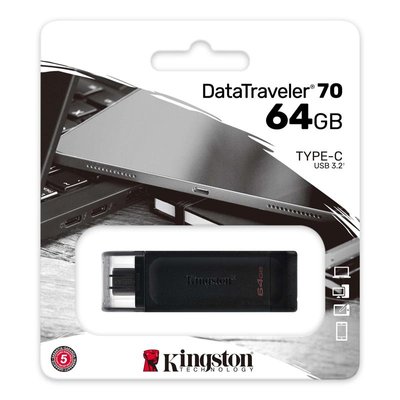 Накопитель Kingston 64GB USB 3.2 Type-C Gen 1 DT70