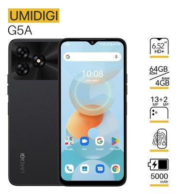 Мобільний телефон UMIDIGI G5A (MP38) 4/64Gb Black