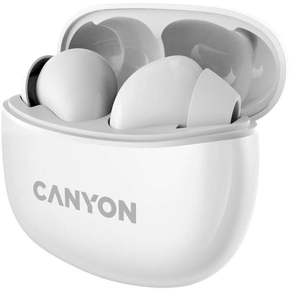 TWS-навушники CANYON TWS-5 Білий (CNS-TWS5W), Білий