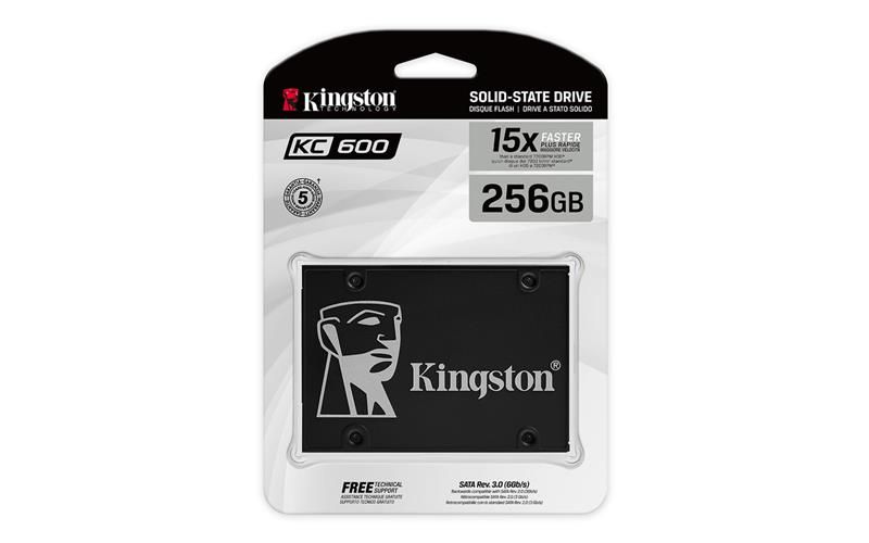 Накопитель SSD Kingston 2.5" 256GB SATA KC600 SKC600/256G