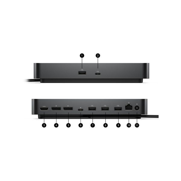 Док-станція Dell Pro Dock WD25Z USB-C 130 Вт, 4 дисплеї, 2,5GbE (210-BTJB)