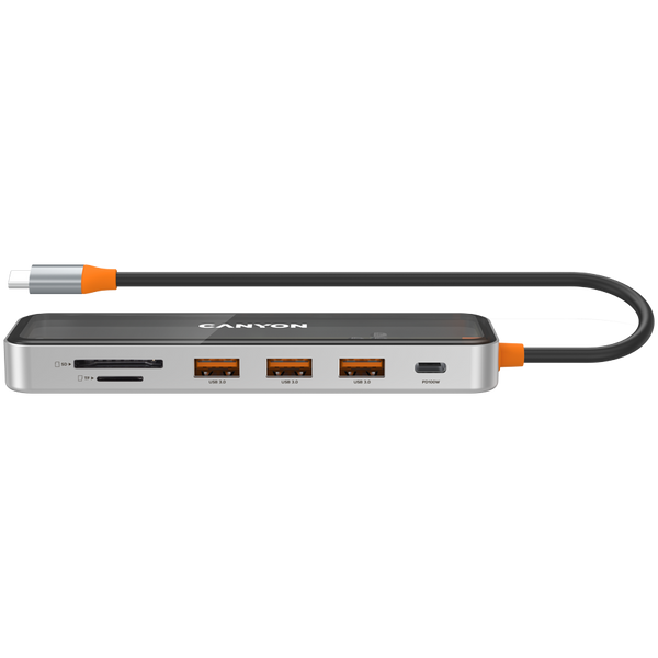 USB-хаб CANYON DS-13 Темно-сірий (CNS-TDS13), Сірий