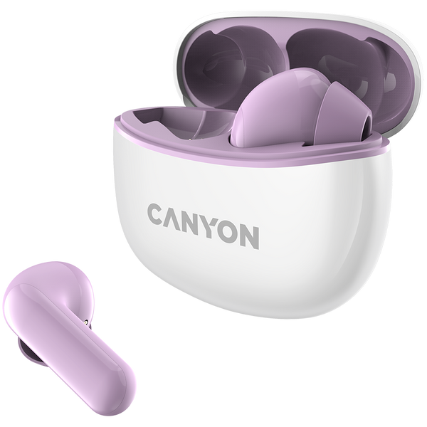 TWS-навушники CANYON TWS-5 Фіолетовий (CNS-TWS5PU), Фіолетовий