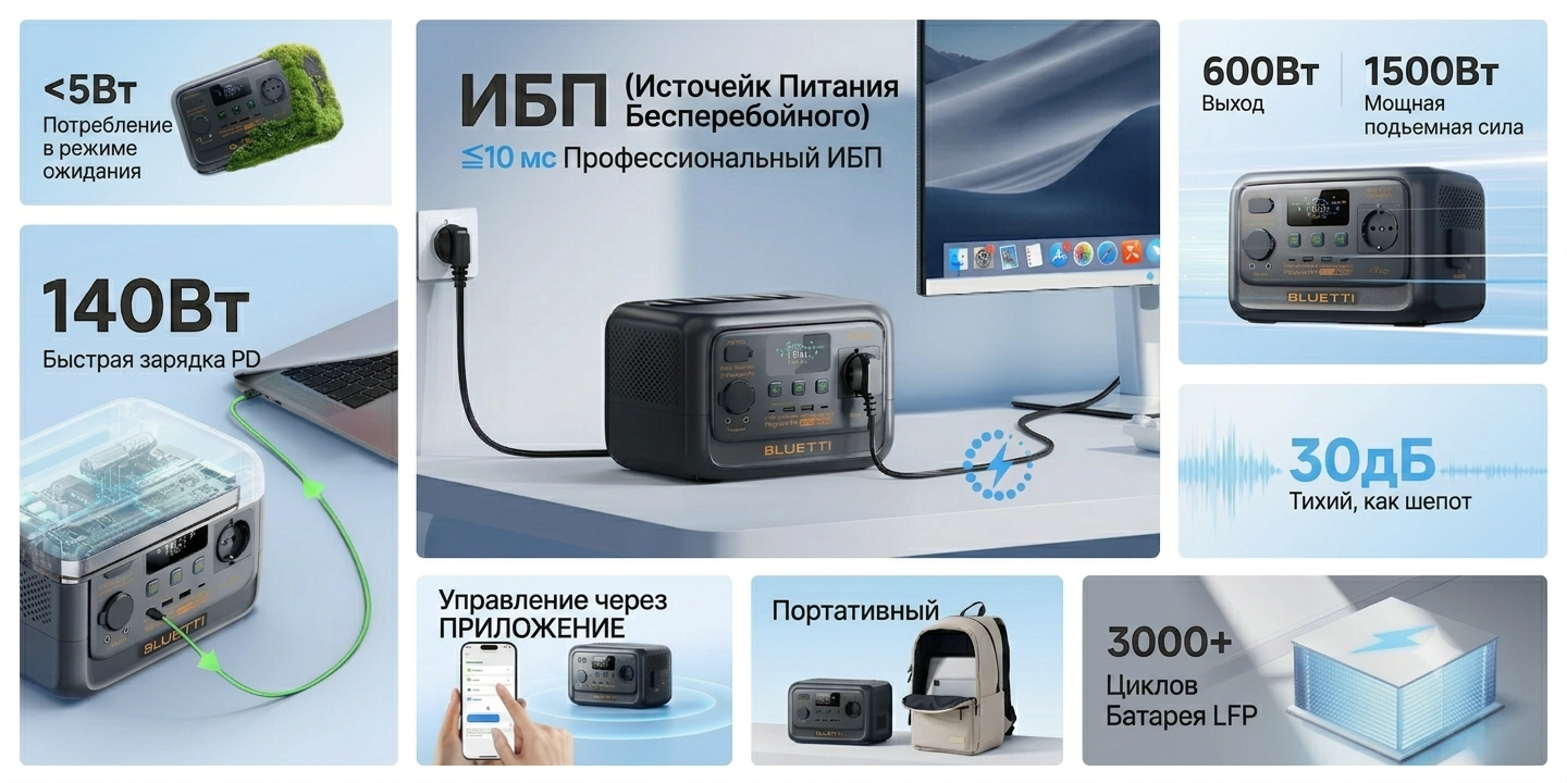 Характеристики и преимущества Bluetti Premium 30 V2